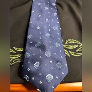 MONTGOMERY WARD VTG NWT Blue Polyester tie.